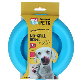 Excellent Pets No-Spill Bowl blau