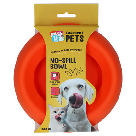 Excellent Pets No-Spill Bowl orange