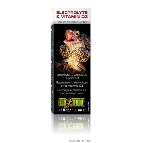 Exo Terra Electrolyte - Elektrolyt & Vitamin D3-Zusatz 100 ml