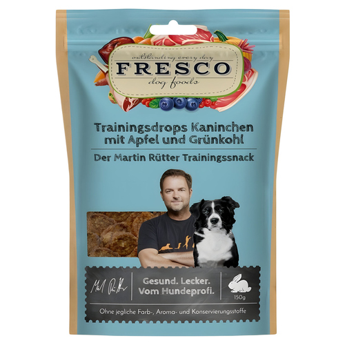 FRESCO Martin Rütter Trainingsdrops Kaninchen mit Apfel und Grünkohl 150 g