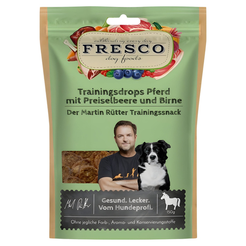 FRESCO Martin Rütter Trainingsdrops Pferd mit Preiselbeere und Birne 150 g