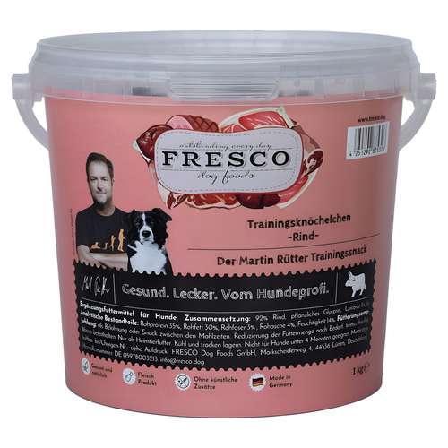 FRESCO Martin Rütter Trainingsknöchelchen Rind 1 kg Eimer