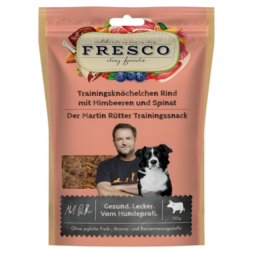 FRESCO Martin Rütter Trainingsknöchelchen Rind mit Himbeeren und Spinat 150 g