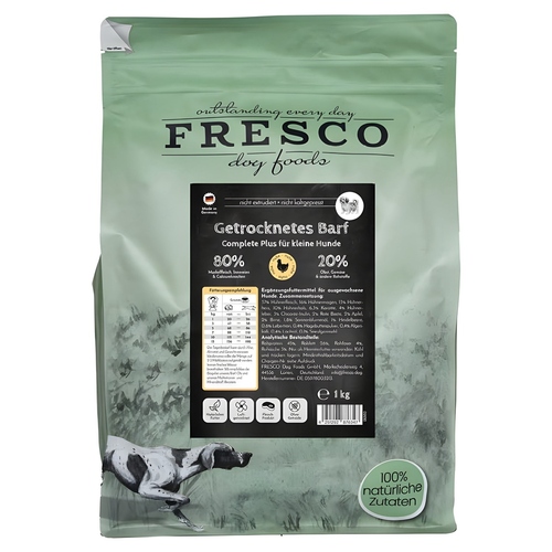 FRESCO TrockenBarf Complete Plus Huhn für kleine Hunde 1 kg