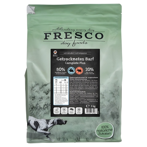 FRESCO TrockenBarf Complete Plus Kaninchen mit Rind 1 kg
