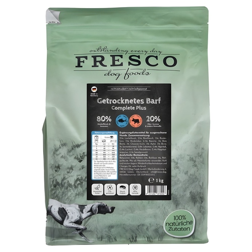 FRESCO TrockenBarf Complete Plus Lachs mit Rind 1 kg