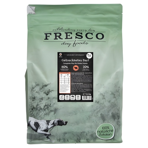 FRESCO TrockenBarf Complete Plus Rind für kleine Hunde 2,5 kg