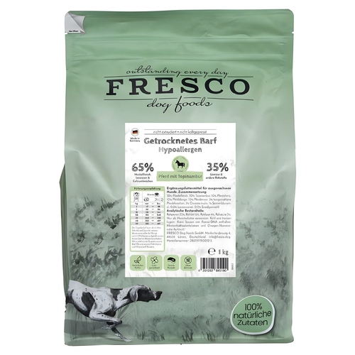FRESCO TrockenBarf Hypoallergen-Menü Pferd mit Topinambur 1 kg