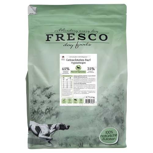 FRESCO TrockenBarf Hypoallergen-Menü Pferd mit Topinambur 2,5 kg