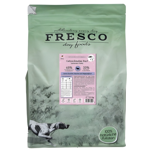 FRESCO TrockenBarf Junioren-Menü Lamm mit Zucchini, Fenchel und Magerjoghurt 2,5 kg