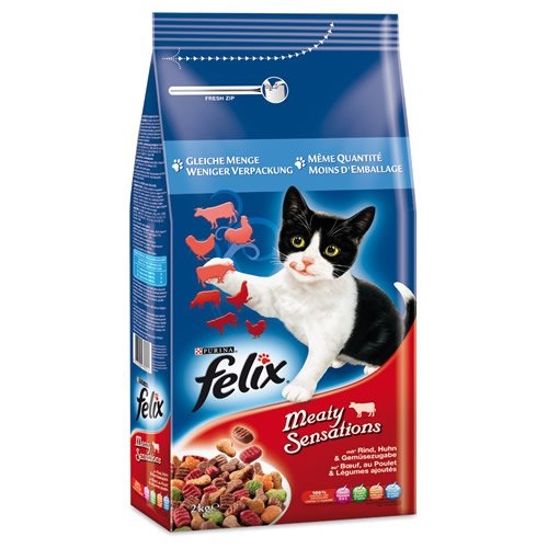 Felix Meaty Sensations mit Rind, Huhn & Gemüse 2 kg