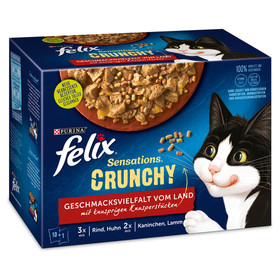Abbildung Felix Multipack Sensations Crunchy Geschmacksvielfalt vom Land mit Gemse 12 x 85 g