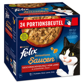 Abbildung Felix Multipack Sensations Saucen Geschmacksvielfalt vom Land mit Gemse 24 x 85 g