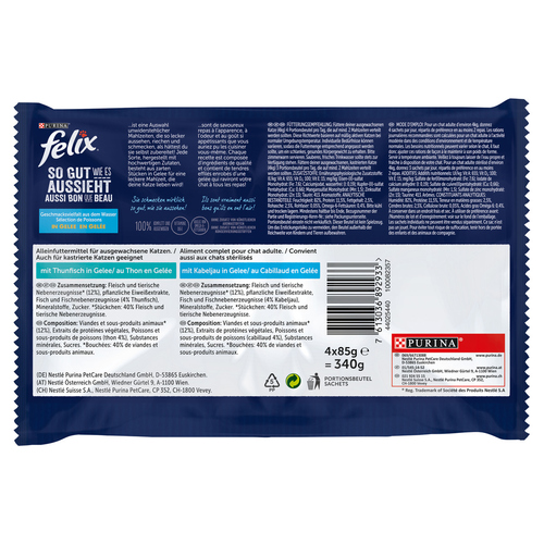 weitere Abbildung Felix Multipack So gut wie es aussieht Gelee aus dem Wasser 4 x 85 g