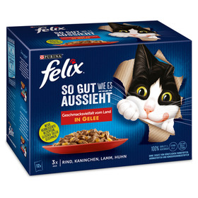 Abbildung Felix Multipack So gut wie es aussieht Gelee vom Land 12 x 85 g