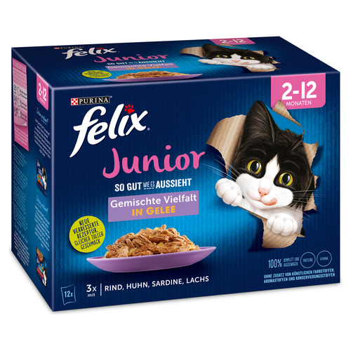 Felix Multipack So gut wie es aussieht Junior 12 x 85 g