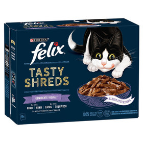 Abbildung Felix Multipack Tasty Shreds Gemischte Vielfalt 10 x 80 g