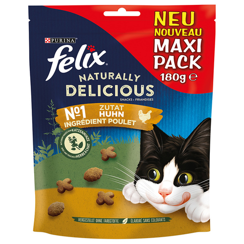 Felix Naturally Delicious Huhn: Katzen-Leckerli mit Katzenminze