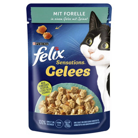 Abbildung Felix Sensations Gelees mit Forelle & Spinat 85 g