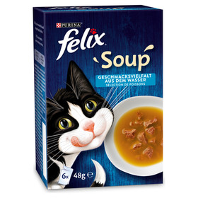 Abbildung Felix Soup Geschmacksvielfalt aus dem Wasser 6 x 48 g