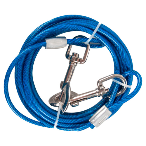 Flamingo Anlegekabel, plastifiziert blau