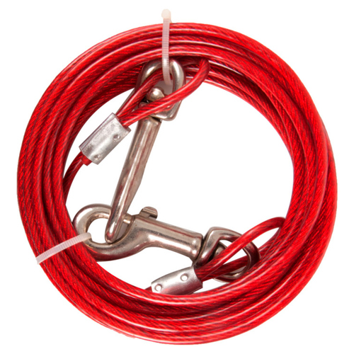 Flamingo Anlegekabel, plastifiziert rot