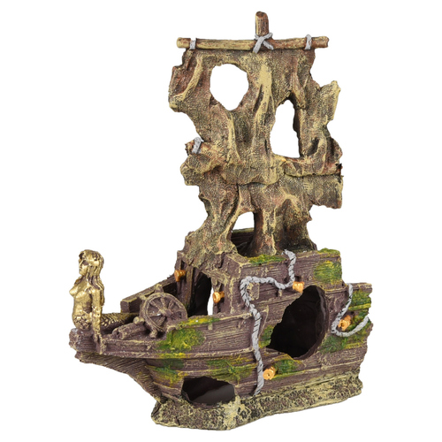 weitere Abbildung Flamingo Aquarium Dekoration Herald Schiffswrack 2 Teile