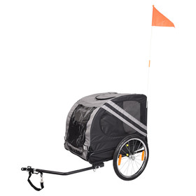 Abbildung Flamingo Doggy Liner Juliette grau/schwarz