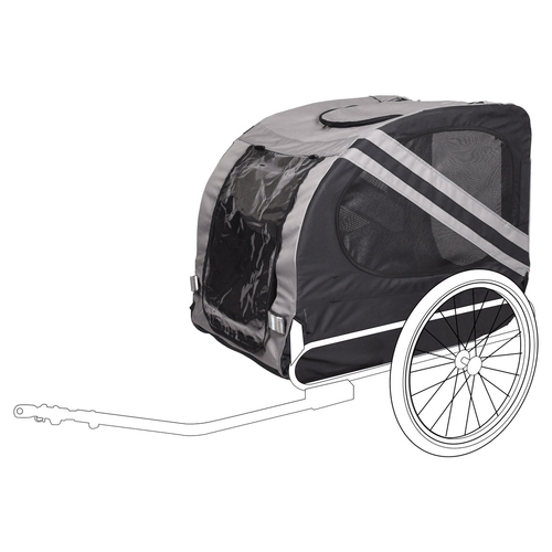 Flamingo Ersatzbezug Juliette + Remco grau/schwarz