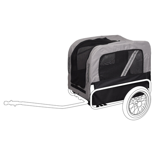 Flamingo Ersatzbezug Romero grau/schwarz