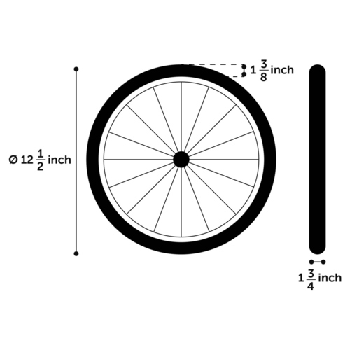 Flamingo Ersatzrad für Fahrradanhänger Romero