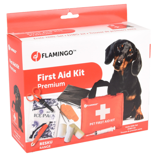 weitere Abbildung Flamingo Erste-Hilfe-Set Resku Haustiere Premium rot