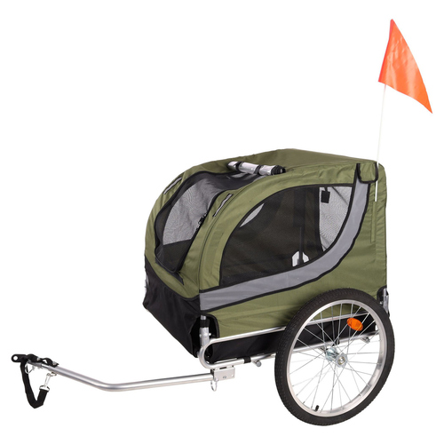 Flamingo Fahrradanhänger Tybalt grün/schwarz