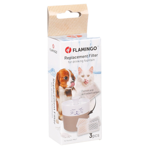 Flamingo Filter Wasserautomat Mali weiß für Hunde