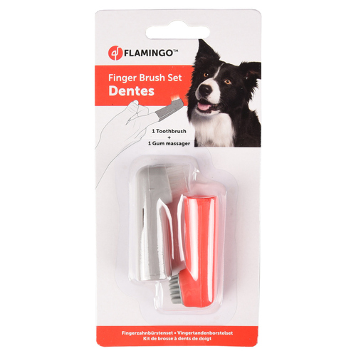 weitere Abbildung Flamingo Fingerzahnbrsten-Set Dentes