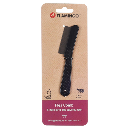 weitere Abbildung Flamingo Flohkamm Moby Comfort schwarz fr Katzen