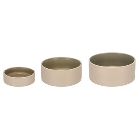 Abbildung Flamingo Futter- und Trinknapf Anca rund beige/grn