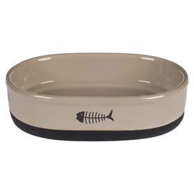 Abbildung Flamingo Futter- und Trinknapf Auri oval taupe