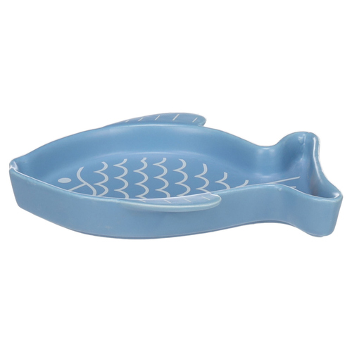 weitere Abbildung Flamingo Futter- und Trinknapf Fishie blau