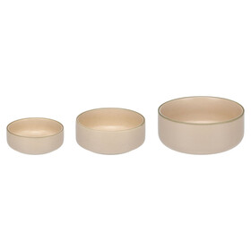 Abbildung Flamingo Futter- und Trinknapf Lado rund beige fr Hunde