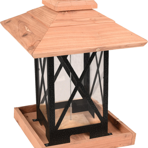 weitere Abbildung Flamingo Futterhaus Samen Leya Metall/Holz schwarz/braun
