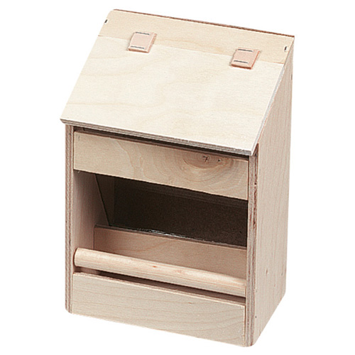 MaMeMi Futterkrippe Aus Holz 10x10cm - Handgefertigt Mit Moos Für Weihnachtskrippen