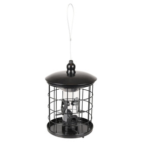 Abbildung Flamingo Futtersilo Samen Thyra Metall schwarz