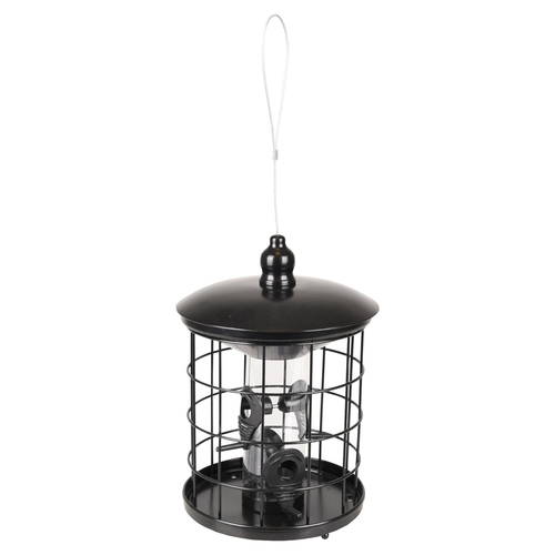 Flamingo Futtersilo Samen Thyra Metall schwarz