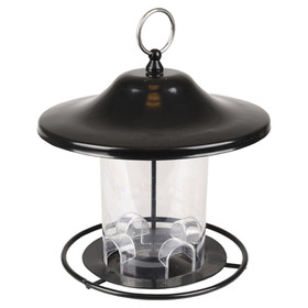 Abbildung Flamingo Futtersilo Samen Wilmer Metall schwarz