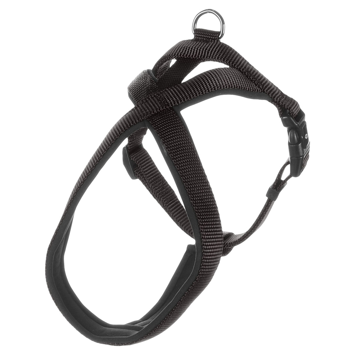 Norweger-Geschirr Abbi SCHWARZ XL - 65-80cm, 25mm Stärke