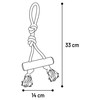 Flamingo Green Java Stock Zerrseil mit 3 Knoten hellbraun Abbildung 3