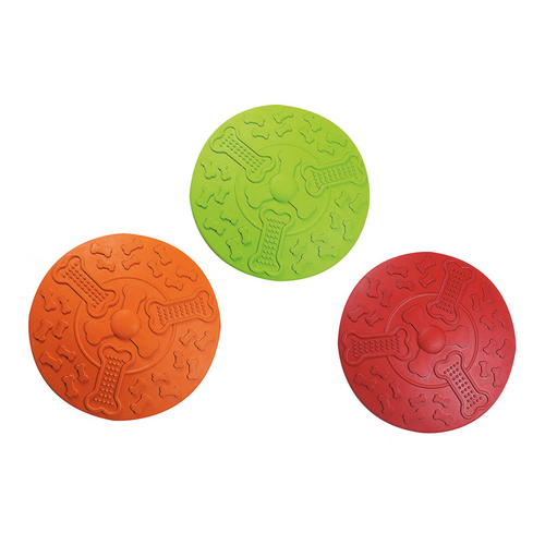 Flamingo Gummi-Frisbee, Maße: ø 18 cm