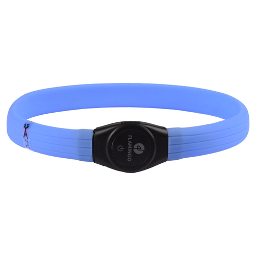 weitere Abbildung Flamingo Halsband LED Visio Light Jumbo blau
