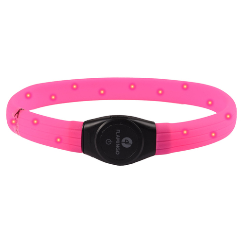 Flamingo Halsband LED Visio Light Jumbo rosa